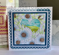 Heartfelt Daisies - Lisa Horton Crafts 6x6 3D Embossing Folder