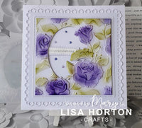 Shower Of Roses - Lisa Horton Crafts 6x6 3D Embossing Folder