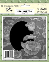 Shower Of Roses - Lisa Horton Crafts 6x6 3D Embossing Folder