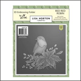 Red Red Robin 6x6 3D Embossing Folder & Die