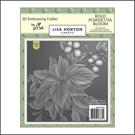 Bold Poinsettia Bloom 6x6 3D Embossing Folder & Die