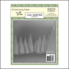 Lisa Horton Crafts Winter Forest 6x6 3D Embossing Folder