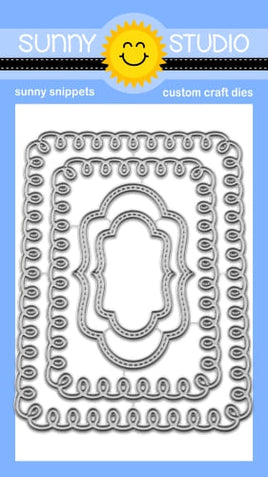 Loopy Rectangle Frame Dies