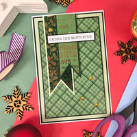 Festive Mat & Layer Pads - Christmas Green Tones - Rich Gold