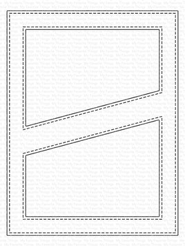 Stitched Diagonal Center Strip Cover-Up - Die