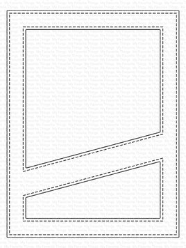 Stitched Diagonal High/Low Strip Cover-Up - Die