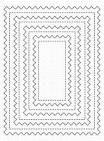 Stitched Pinking Edge Rectangle STAX - Die