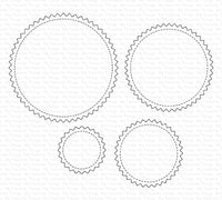 Stitched Pinking Edge Circle STAX - Die