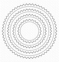 Stitched Pinking Edge Circle STAX - Die