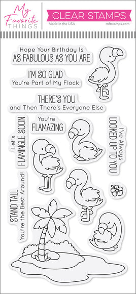 Fabulous Flamingos - Clear Stamp