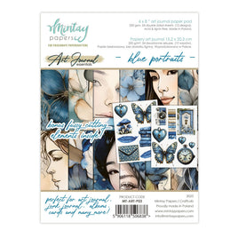 Faded Florals - 6X8 Art Journal Paper Pad