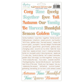 Autumn Splendor - Words - 6X12 Paper Stickers