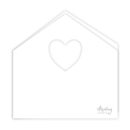 Mintay Basic House Card Base, White (5pc)