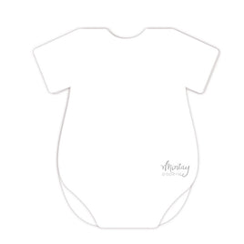 Mintay Basic Baby Onesie Card Base, White(5pc)