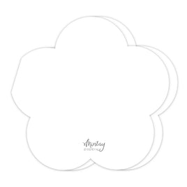 Mintay Basic Flower Card Base, White (5pc)