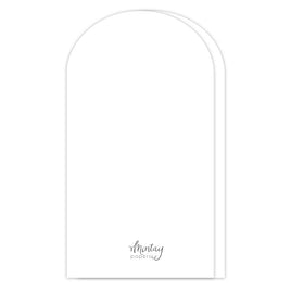 Mintay Basic Arch Card Base, White (5pc)