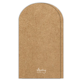 Mintay Basic Arch Card Base, Kraft (5pc)