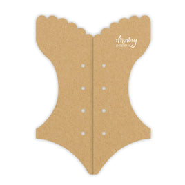 Mintay Basic Corset Card Base, Kraft (5pc)