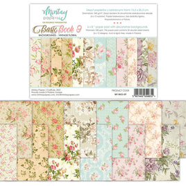 Basic Book 9 Backgrounds - Vintage Floral - 6X8 Paper Pad