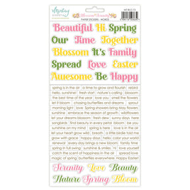 Blossom Serenity - Words 6X12 Paper Stickers