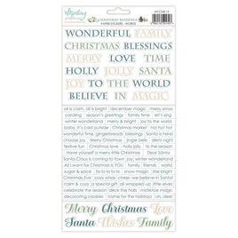 Christmas Blessings - Words - 6X12 Paper Stickers
