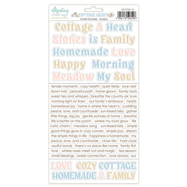 Cottage Heart - Words - 6X12 Paper Stickers