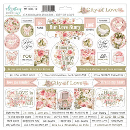 City of Love - 12X12 Cardboard Stickers