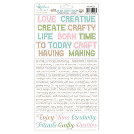 In My Craftroom - Words 6X12 Paper Stickers