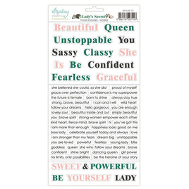 Lady's Secret - Words 6X12 Paper Stickers