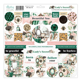 Lady's Secret -  12X12 Chipboard Ephemera Sheet