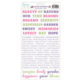 Lilac Garden - Words 6X12 Paper Stickers