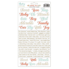 Lullaby Lane - Words - 6X12 Paper Stickers