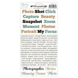 Photographer - Words 6X12 Paper Stickers