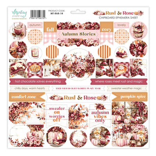 Rust & Rose - 12X12 Chipboard Ephemera Sheet