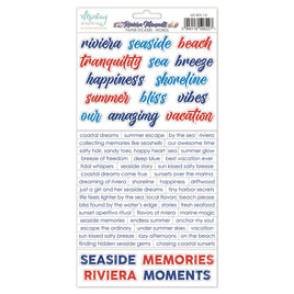 Riviera Moments - Words 6X12 Paper Stickers