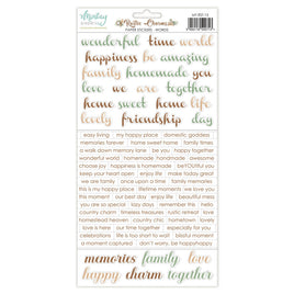 Rustic Charms - Words  6X12 Paper Stickers
