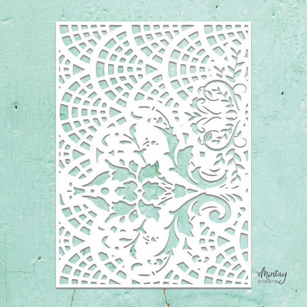 Lacy - Mintay Kreativa Stencil| Hollow Tree Hobbies