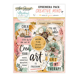 Creative Mind - Art Journal Ephemera Pack 68pcs