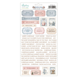 Snowberry Lane Words - 6X12 Paper Stickers