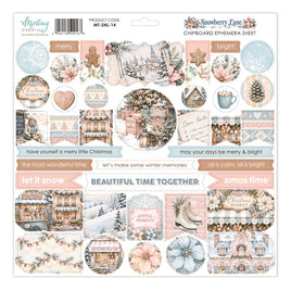 Snowberry Lane -12X12 Chipboard Ephemera Sheet