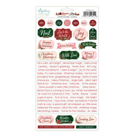 Season of Joy - Words - 6 x 12 Paper Stickers