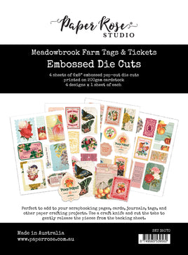 Meadowbrook Farm Tags & Tickets Embossed Die Cuts 35070