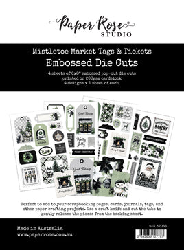 Mistletoe Market 6x8" Tags & Tickets Embossed Die Cuts 37066