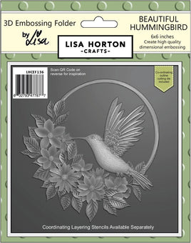 Beatuiful Hummingbird 6x6 with Die