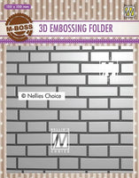 3D Embossing Folders Brick Wall