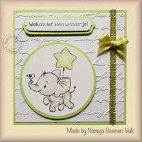 Nellie's Choice 3D Embossing Folder - Writing