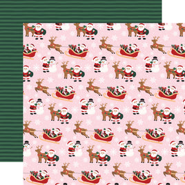 Santa Buddies - Echo Park North Pole Christmas Cardstock 12"X12"