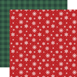 Arctic Snowflakes - Echo Park North Pole Christmas Cardstock 12"X12"