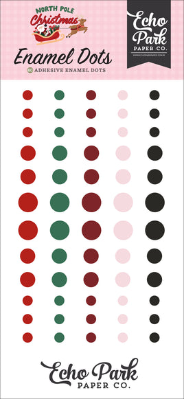 North Pole Christmas - Echo Park Adhesive Enamel Dots