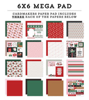 North Pole Christmas - Echo Park Mega Pad 6"X6"